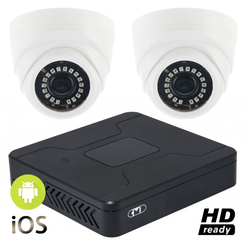 Комплект видеонаблюдения Регистратор и 2 камеры AHD