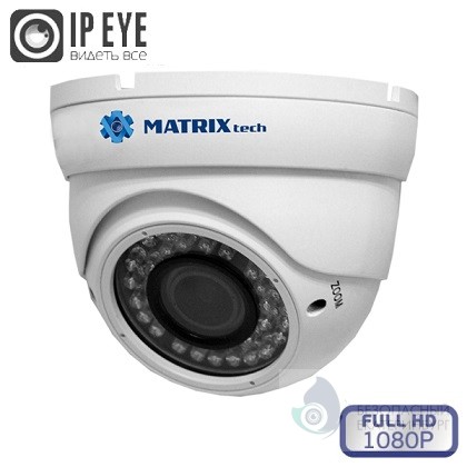 Камера видеонаблюдения MATRIX MT-DM2.0IP30VSG PoE audio (2,8-12mm)