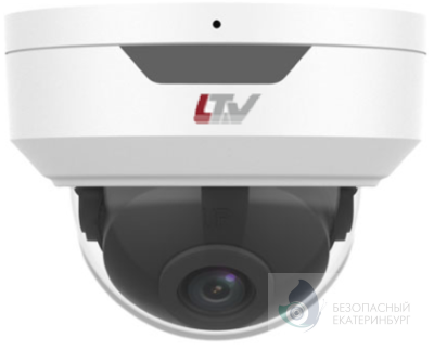 Видеокамера IP LTV-1CND20-F28-W купольная, объектив FIX 2.8, 2 Мп, ИК 30 м